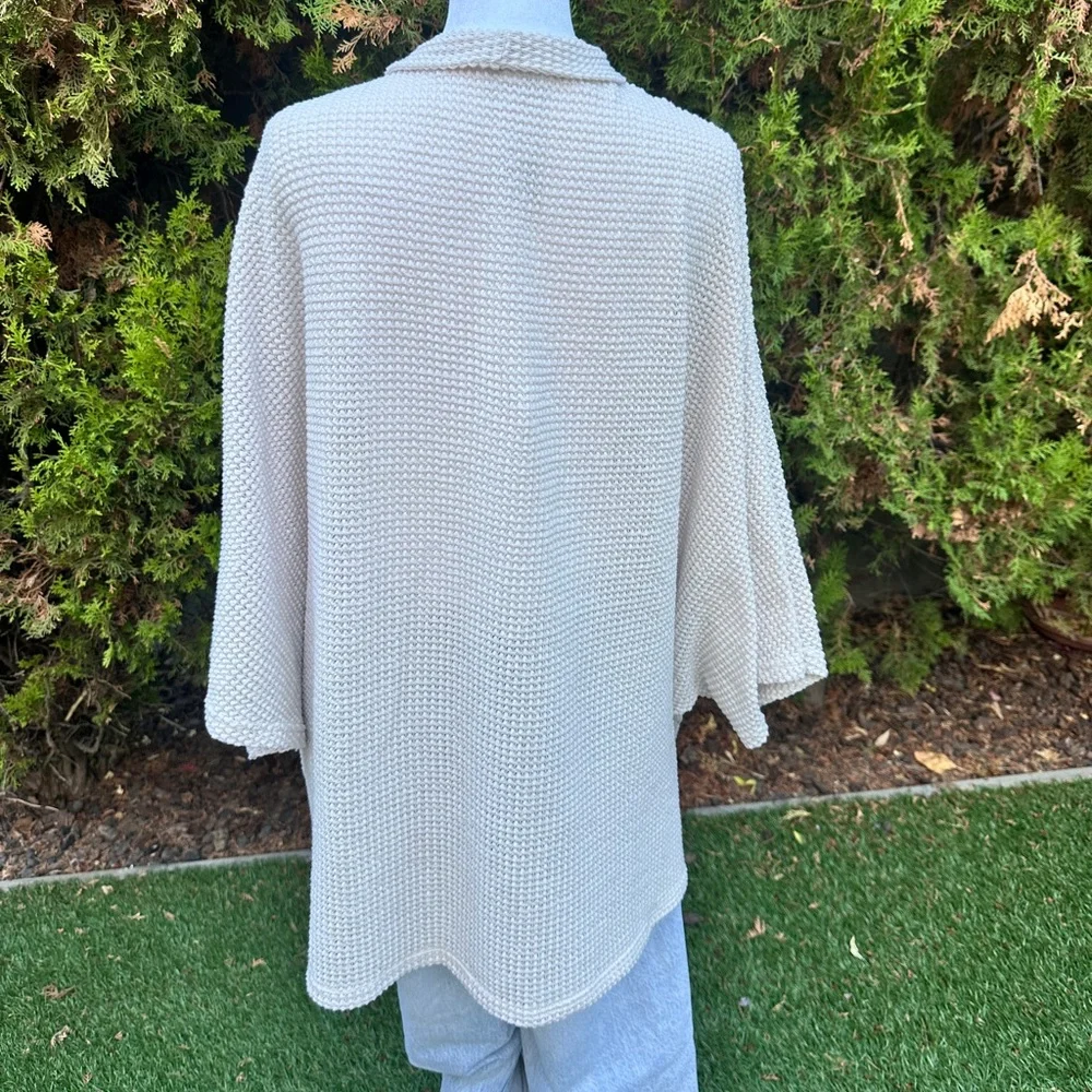 Free People Ivory Cardigan Women’s One Size Slouchy Oversized Sweater